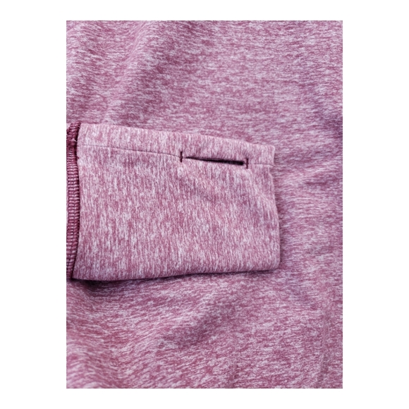 Lululemon Warm Your Core Long Sleeve Heathered Pink Top Shirt, Size 8 - Picture 6 of 9